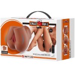 CRAZY BULL - BERNACE ASS VIBRADOR COM VAGINA REALISTA E ÃNUS CARNE CONTROLE REMOTO